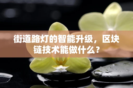 街道路灯的智能升级，区块链技术能做什么？