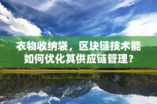 衣物收纳袋，区块链技术能如何优化其供应链管理？
