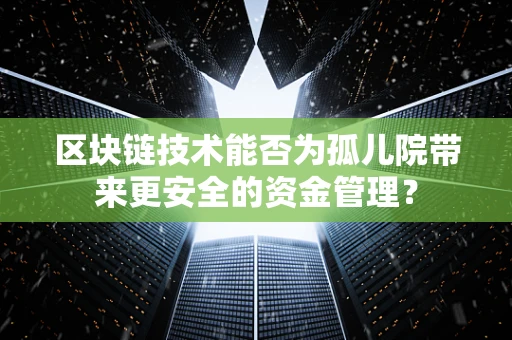 区块链技术能否为孤儿院带来更安全的资金管理？