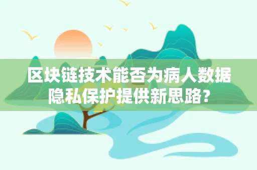 区块链技术能否为病人数据隐私保护提供新思路？