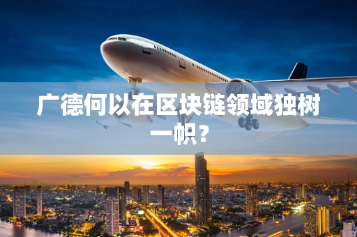 广德何以在区块链领域独树一帜？