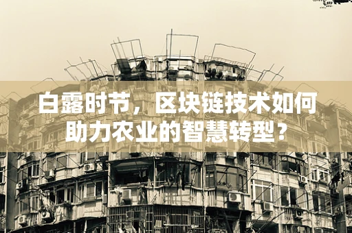 白露时节，区块链技术如何助力农业的智慧转型？