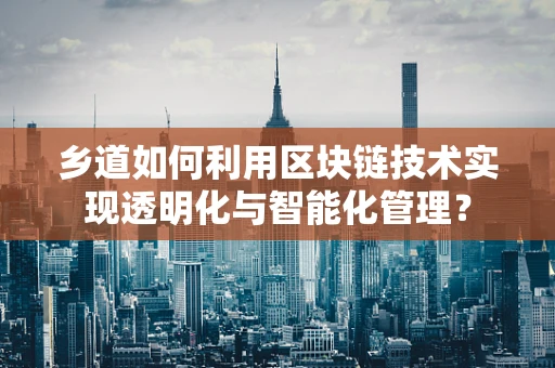 乡道如何利用区块链技术实现透明化与智能化管理？