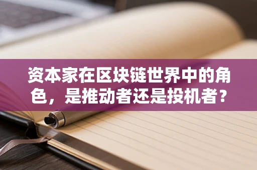 资本家在区块链世界中的角色，是推动者还是投机者？