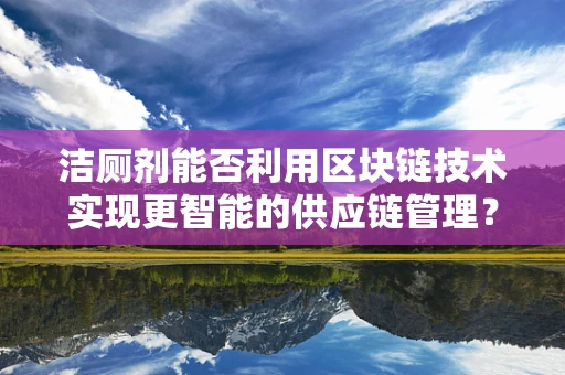 洁厕剂能否利用区块链技术实现更智能的供应链管理？