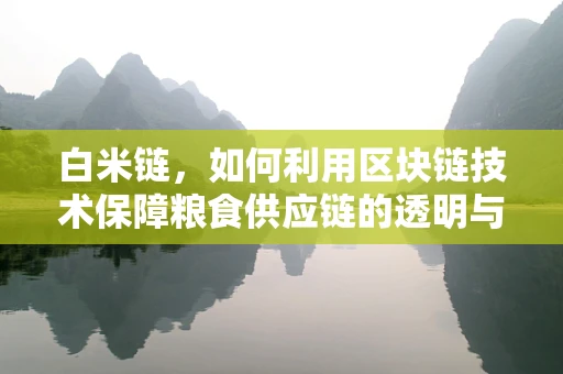白米链，如何利用区块链技术保障粮食供应链的透明与安全？
