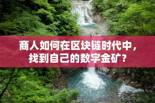 商人如何在区块链时代中，找到自己的数字金矿？