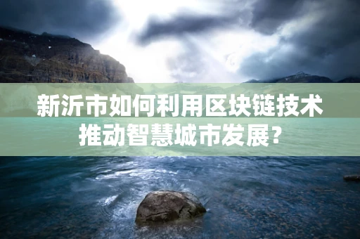 新沂市如何利用区块链技术推动智慧城市发展？