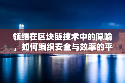 领结在区块链技术中的隐喻，如何编织安全与效率的平衡？