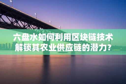 六盘水如何利用区块链技术解锁其农业供应链的潜力？