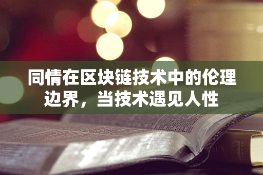 同情在区块链技术中的伦理边界，当技术遇见人性