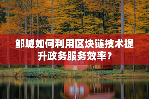 邹城如何利用区块链技术提升政务服务效率？