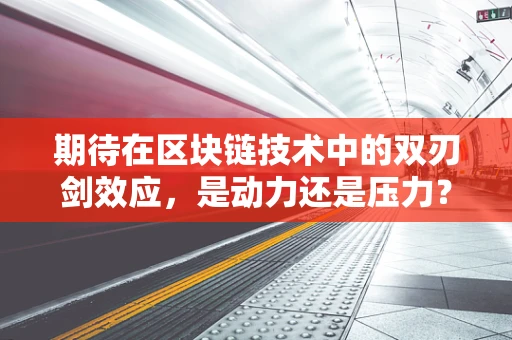 期待在区块链技术中的双刃剑效应，是动力还是压力？