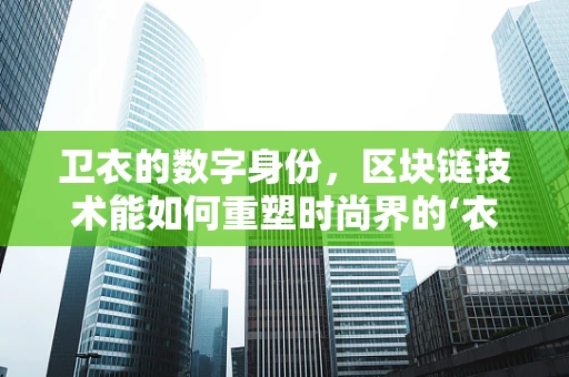卫衣的数字身份，区块链技术能如何重塑时尚界的‘衣’诺？