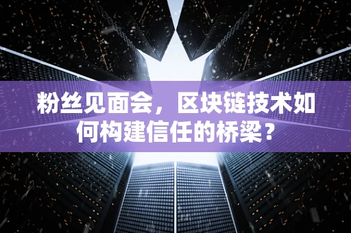 粉丝见面会，区块链技术如何构建信任的桥梁？
