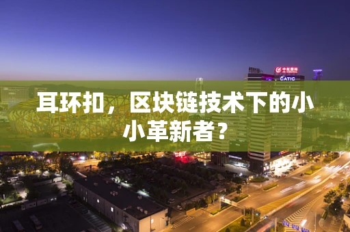 耳环扣，区块链技术下的小小革新者？