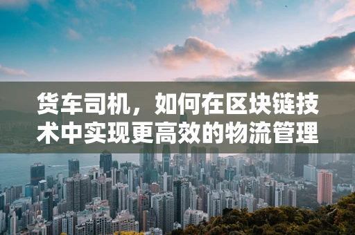 货车司机，如何在区块链技术中实现更高效的物流管理？