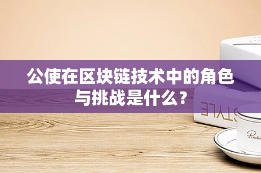 公使在区块链技术中的角色与挑战是什么？
