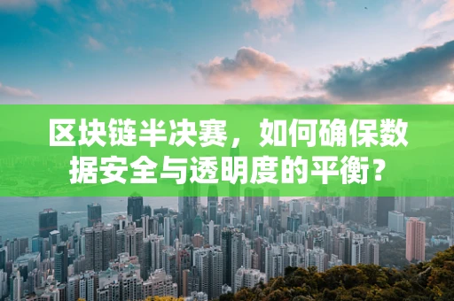 区块链半决赛，如何确保数据安全与透明度的平衡？