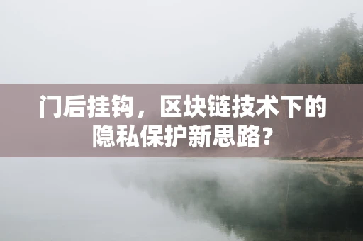 门后挂钩，区块链技术下的隐私保护新思路？