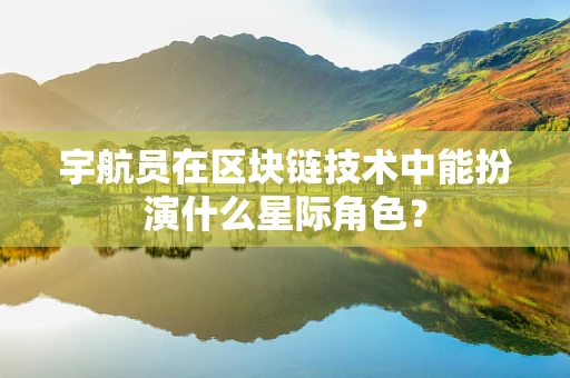宇航员在区块链技术中能扮演什么星际角色？