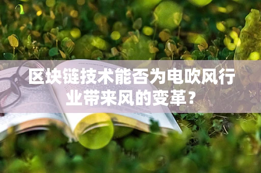 区块链技术能否为电吹风行业带来风的变革？