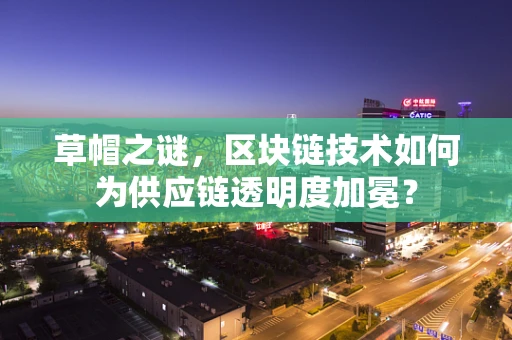 草帽之谜，区块链技术如何为供应链透明度加冕？