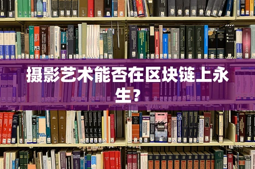摄影艺术能否在区块链上永生？