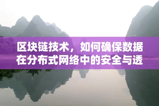 区块链技术，如何确保数据在分布式网络中的安全与透明？