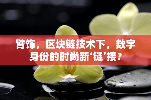 臂饰，区块链技术下，数字身份的时尚新‘链’接？