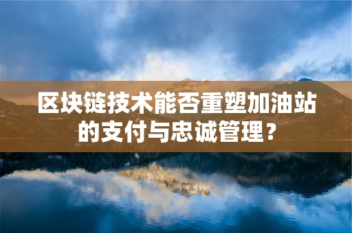 区块链技术能否重塑加油站的支付与忠诚管理？