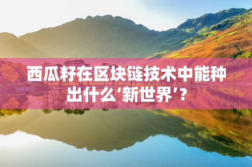 西瓜籽在区块链技术中能种出什么‘新世界’？