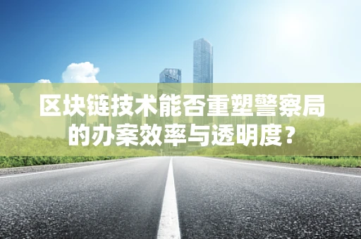 区块链技术能否重塑警察局的办案效率与透明度？