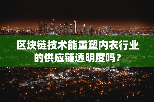 区块链技术能重塑内衣行业的供应链透明度吗？