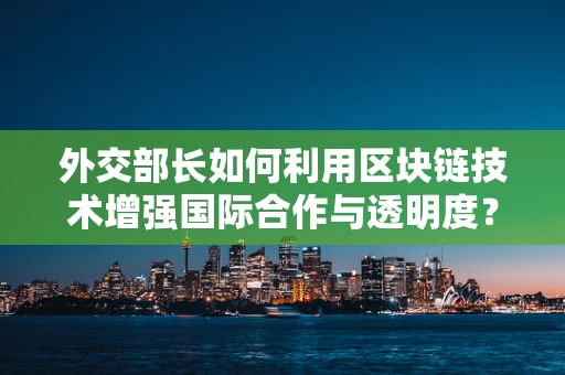 外交部长如何利用区块链技术增强国际合作与透明度？