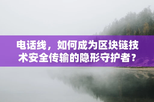 电话线，如何成为区块链技术安全传输的隐形守护者？