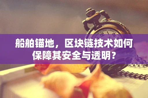 船舶锚地，区块链技术如何保障其安全与透明？