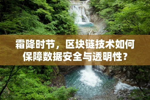 霜降时节，区块链技术如何保障数据安全与透明性？