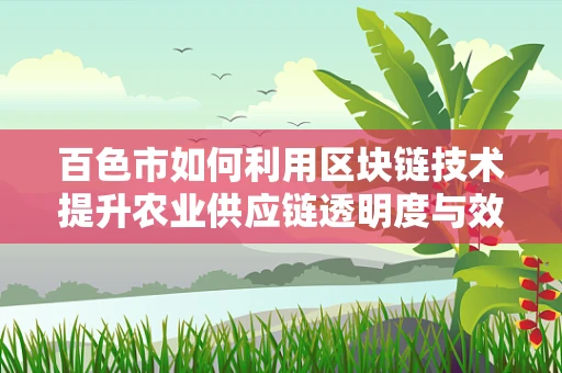 百色市如何利用区块链技术提升农业供应链透明度与效率？