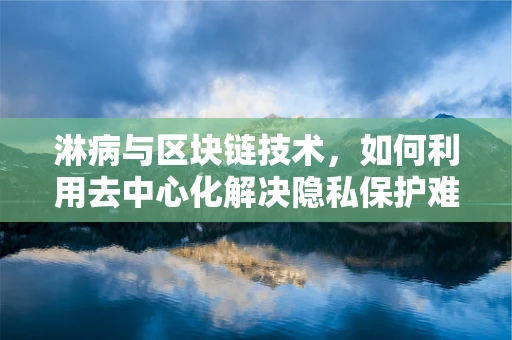 淋病与区块链技术，如何利用去中心化解决隐私保护难题？