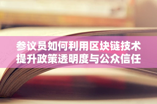 参议员如何利用区块链技术提升政策透明度与公众信任？