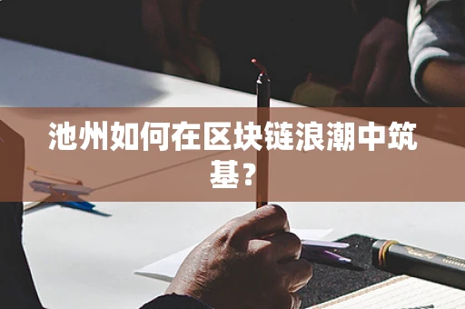 池州如何在区块链浪潮中筑基？