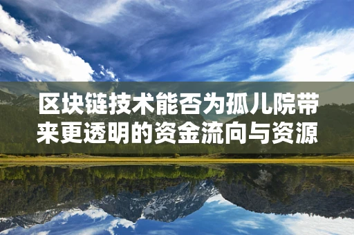 区块链技术能否为孤儿院带来更透明的资金流向与资源管理？