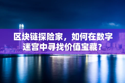 区块链探险家，如何在数字迷宫中寻找价值宝藏？