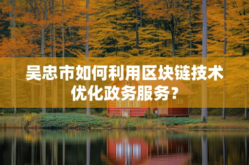 吴忠市如何利用区块链技术优化政务服务？