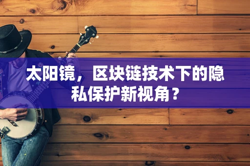 太阳镜，区块链技术下的隐私保护新视角？