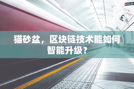 猫砂盆，区块链技术能如何智能升级？