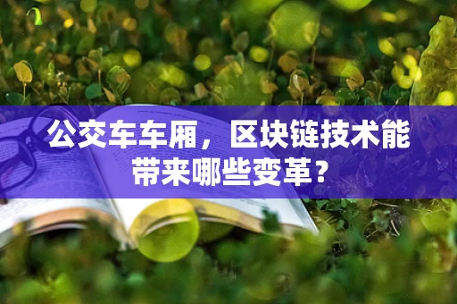 公交车车厢，区块链技术能带来哪些变革？