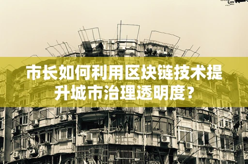 市长如何利用区块链技术提升城市治理透明度？