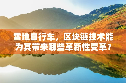 雪地自行车，区块链技术能为其带来哪些革新性变革？